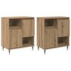vidaXL Komode 2 pcs hrast artisan 120 x 35 x 70 cm Konstruirano drvo