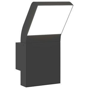 vidaXL Vanjska LED zidna svjetiljka crna od lijevanog aluminija