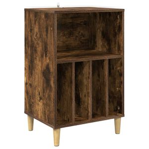vidaXL Stalak za gramofon Dimljeni hrast 47 x 39,5 x 74,5 cm