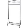 vidaXL Stalak za Odjeću Crni Metalni