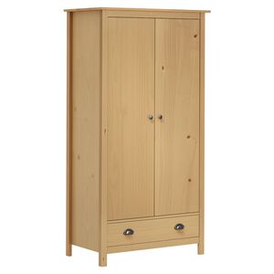 vidaXL Dvokrilni ormar Hill 89 x 50 x 170 cm od masivne borovine