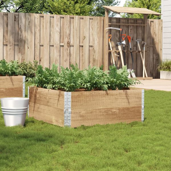 vidaXL Vrtna sadilica 100x100 cm od masivne borovine