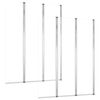 vidaXL Tu&scaron;-kabine od kaljenog stakla 2 kom 104 x 130 cm prozirne