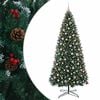 vidaXL Umjetno zglobno božićno drvce s kuglicama 400 cm