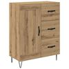 vidaXL Highboard Umjetnički hrast 69,5 x 34 x 180 cm Konstruirano drvo