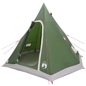 vidaXL 3 osoba Zelena 185T Poliester s PU premazom