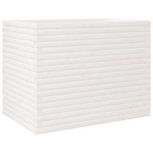 vidaXL Vrtna sadilica bijela 90x60x68,5 cm od masivne borovine