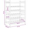 vidaXL Stalak za vino Prirodna 57 x 29,5 x 72 cm Bambus