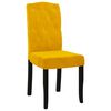 vidaXL Blagovaonske stolice 4 kom žute bar&scaron;unaste