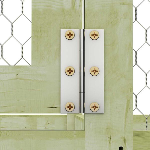 vidaXL Kavez za koko&scaron;i od impregnirane borovine 1,5 x 1,5 x 1,5 m