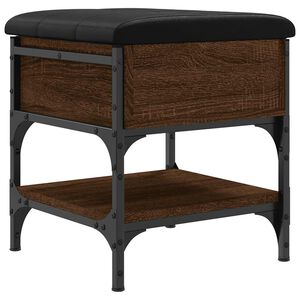 vidaXL Klupa za cipele boja hrasta 42x42x45 cm od konstruiranog drva