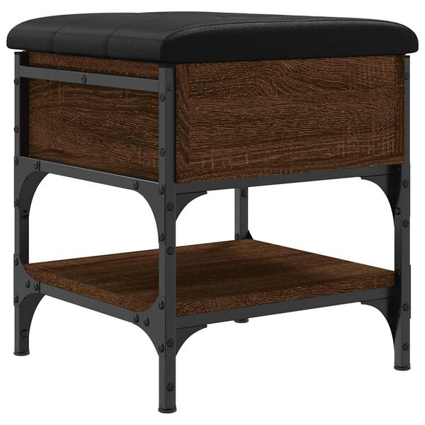 vidaXL Klupa za cipele boja hrasta 42x42x45 cm od konstruiranog drva