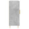 vidaXL Komoda siva boja betona 69,5x34x90 cm od konstruiranog drva
