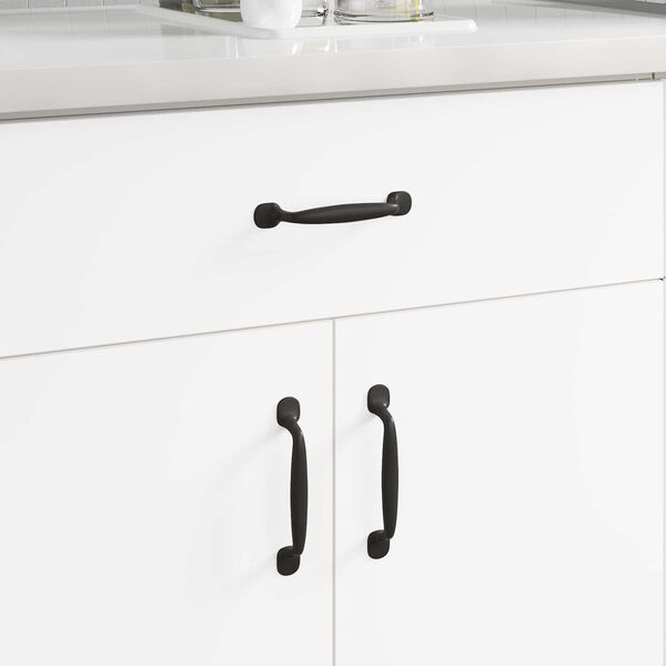 vidaXL Dr&scaron;ka za namje&scaron;taj 250 pcs Crna 130 x 19,4 x 22,3 mm Aluminij