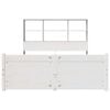 vidaXL Krevet s regalom z knjige bez madraca bijeli 120x200cm borovina