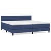 vidaXL Krevet s oprugama i madracem plavi 200 x 200 cm od tkanine