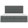 vidaXL Krevet s od storage Tamno siva 180 x 200 cm Lažna koža
