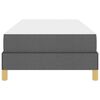 vidaXL Krevet s opruga kutije Tamno siva 90 x 190 cm tkanina