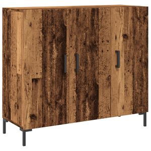 vidaXL Komoda boja starog drva 90 x 34 x 80 cm od konstruiranog drva