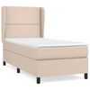 vidaXL Krevet s oprugama i madrac cappuccino 80x200 cm od umjetne kože