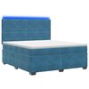 vidaXL Boxspring krevet s madracem Plava 140 x 200 cm Bar&scaron;un