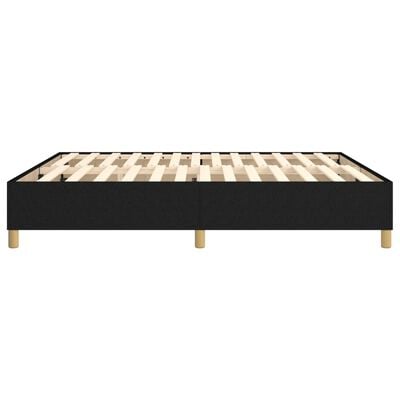 vidaXL Okvir za krevet s oprugama crni 180 x 200 cm od tkanine