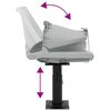 vidaXL Sjedalo za brod s postoljem podesivo po visini i okretno 360&deg;