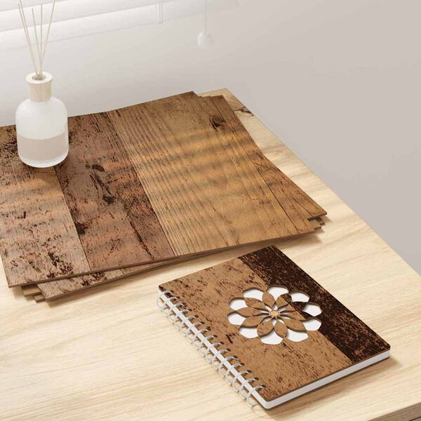 vidaXL Dekor Paneli 50 pcs Staro drvo 30 x 30 x 0.27 cm