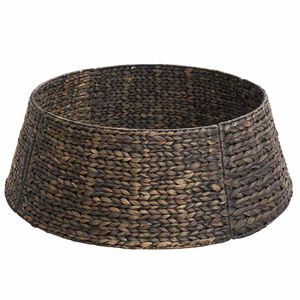 vidaXL Ogrlica za božićno drvce Kružni Crna Promjer 60 x 22 cm Zumbul