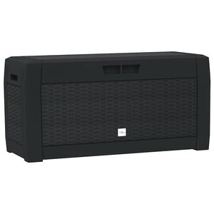 vidaXL Vrtna kutija za pohranu antracit 119 x 48 x 60 cm polipropilen