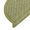 vidaXL Tepisi za stepenice 15 kom zeleni 65x21x4 cm