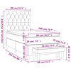 vidaXL Box spring krevet s madracem tamnozeleni 80 x 200 cm bar&scaron;unasti