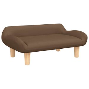 vidaXL Krevet za pse smeđi 70x40x24 cm od tkanine