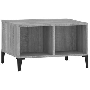 vidaXL Stolić za kavu boja sivog hrasta 60x50x36,5cm konstruirano drvo