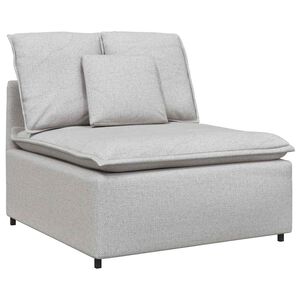 vidaXL Modularni kauč s jastucima, sivo-bijeli 100 cm