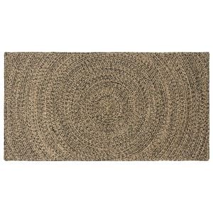 vidaXL Tepisi za područja Prirodna i crna 60 x 110 cm Juta
