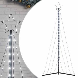 vidaXL LED božićno drvce 339 LED hladno bijelo 182 cm
