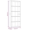vidaXL Ormarić za knjige boja hrasta 80x30x189 cm konstruirano drvo