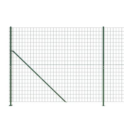 vidaXL Ograda od žičane mreže s prirubnicom zelena 1,4x10 m