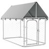 vidaXL Vanjski kavez za pse s krovom 200 x 100 x 150 cm