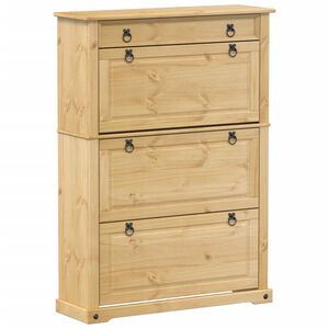 vidaXL Ormarić za cipele Corona 99x32x138 cm od masivne borovine