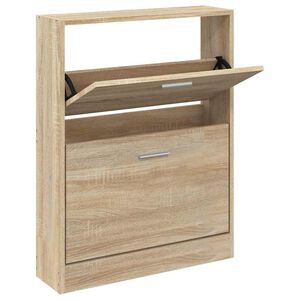 vidaXL Ormarić za cipele hrast 59x17x81 cm Konstruirano drvo