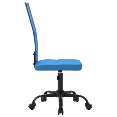 vidaXL Uredska stolica podesive visine plava od mrežaste tkanine