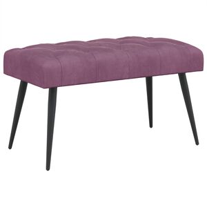 vidaXL Klupa s gumbastim tkanjem Ljubičasta 80 x 40 x 46 cm Bar&scaron;un