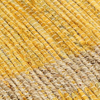 vidaXL Ručno rađeni tepih od jute žuti 160 x 230 cm