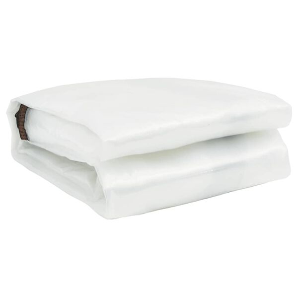 vidaXL Prozirna cerada s ušicama 6x10 m polietilen