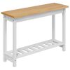 VidaXL Konzolna stolica EKAI Bijela 112 x 35 x 76 cm Masivna borovina