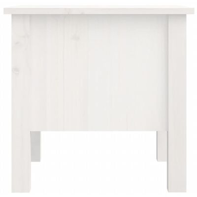 vidaXL Bočni stolić bijeli 40 x 40 x 39 cm od masivne borovine