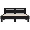 vidaXL Krevetna konstrukcija Crni hrast 160 x 200 cm Konstruirano drvo