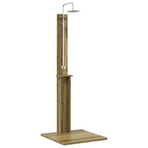 vidaXL Vanjski tu&scaron; Prirodna 75 x 76 x 217 cm Impregnirana borovina